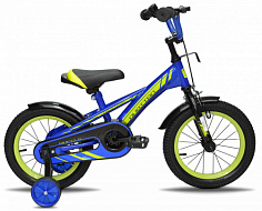 Велосипед TechTeam Quattro 12" синий (сталь)
