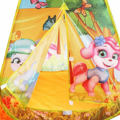 Фото GFA-PUPS01-R Палатка детская игровая щенки, 81х90х81см, в сумке Играем вместе
