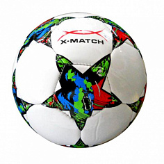 56413 Мяч футбольный X-Match, 2 слоя PVC, машин.обр., в ассорт.