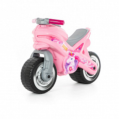 ПОЛЕ80608 Каталка-мотоцикл "МХ" (розовая)