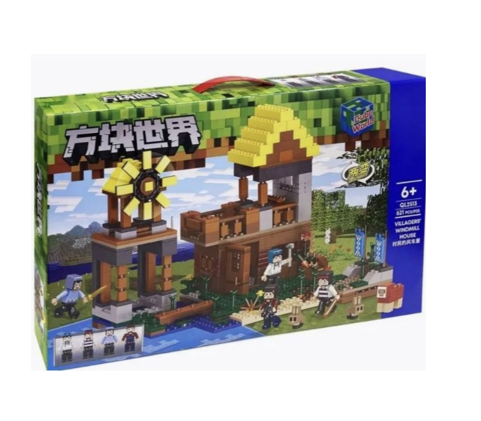 Купить QL2513 Конструктор ZHEGAO Cube World: Ветряная мельница, 621 дет.  (QL2513) - цена от 1 822 ₽ в Симферополе