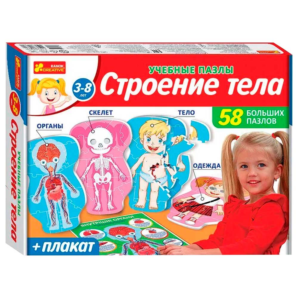 Ранок 13120142Р - Настольная игра - Строение тела