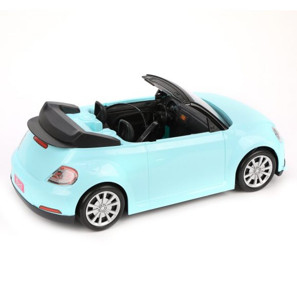 Фото 6622-B Машина-кабриолет для куклы голуб., 44см, свет, звук, батар.AG13*3шт. вх.в комп.