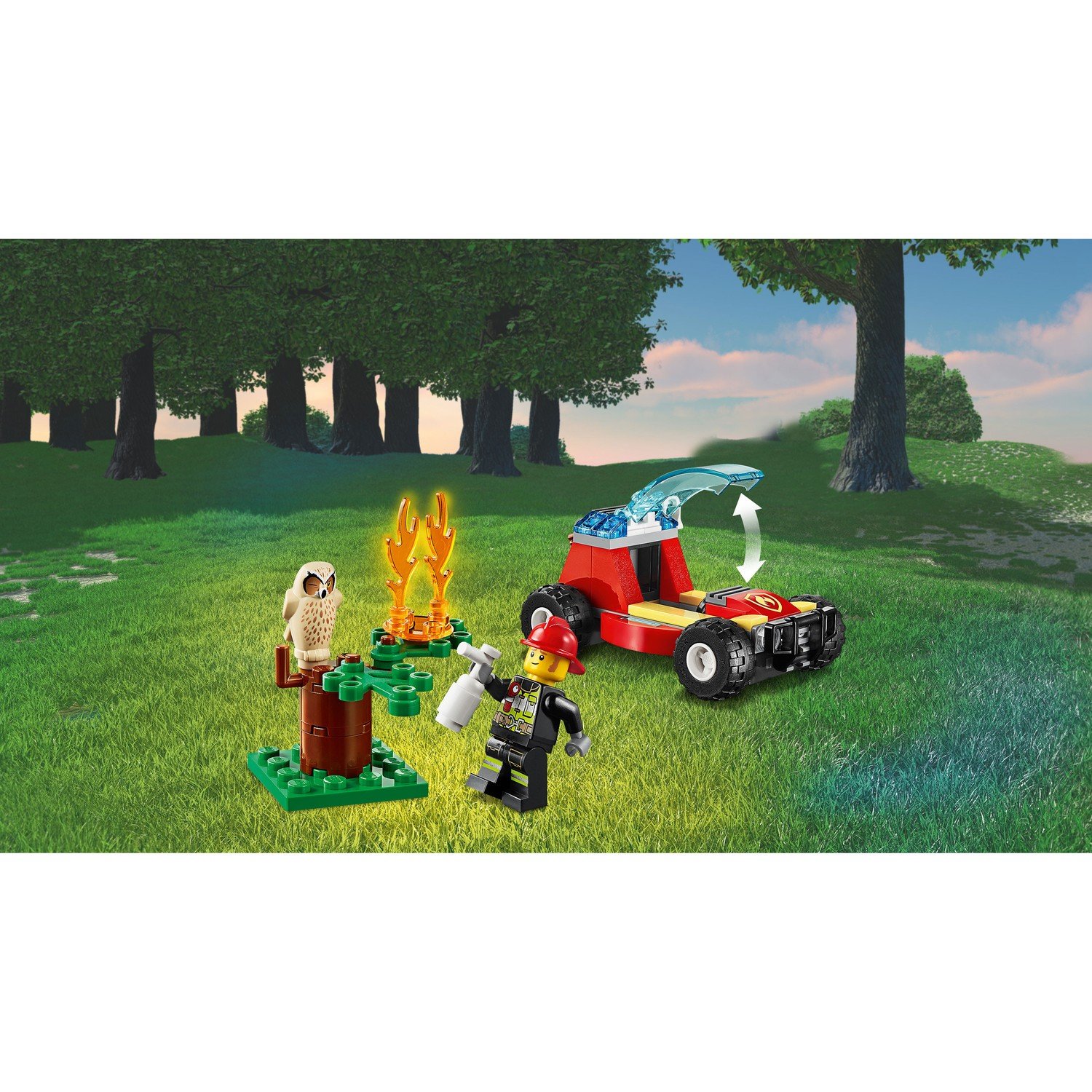 Купить 60247-L Конструктор LEGO CITY Fire Лесные пожарные - цена от 853 ₽ в  Саки