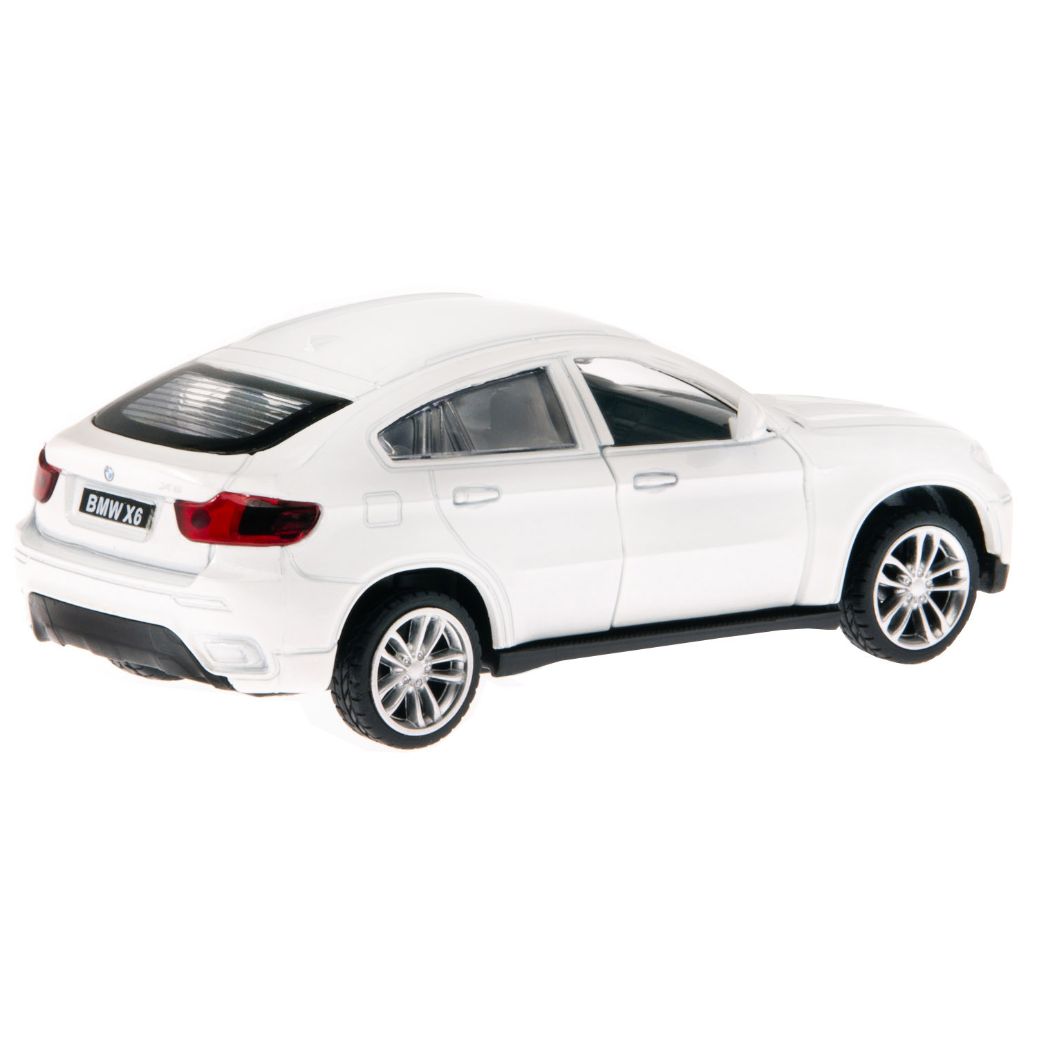 Купить 1200133JB Машинка металл. 1:43 BMW X6, белый, инерция, откр. двери,  в/к 17,5*12,5*6,5 см ТМ 