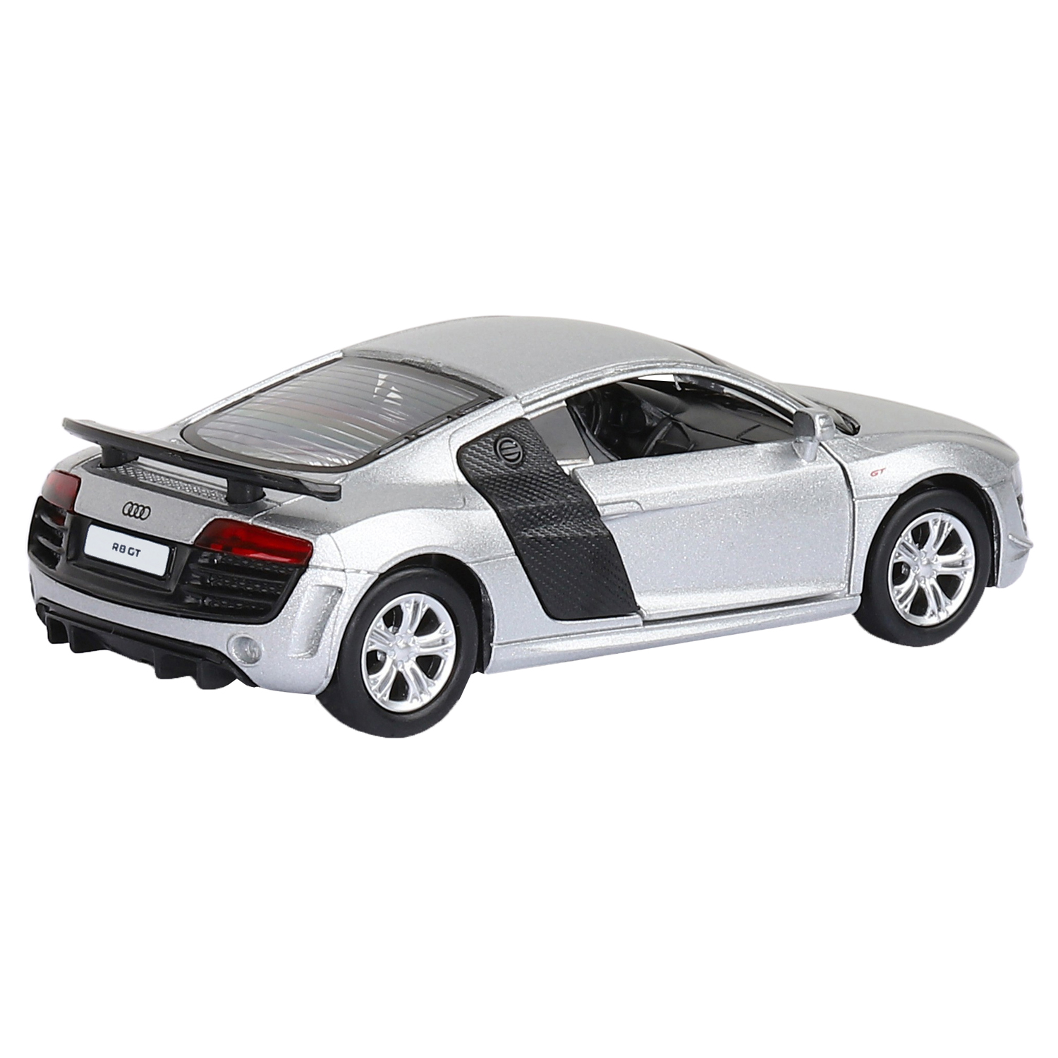 Купить 1200138JB Машинка металл. 1:43 Audi R8 GT, серебро, инерция, откр.  двери, в/к 17,5*12,5*6,5 ТМ 