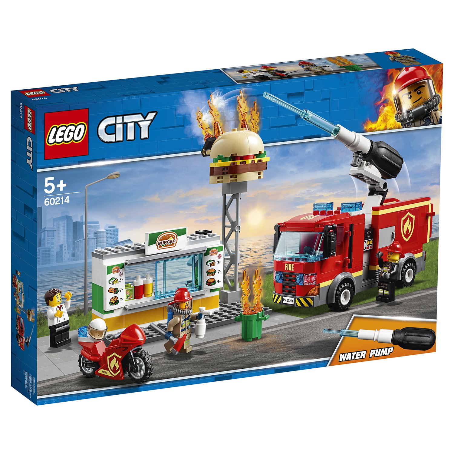 Купить 60214 Констр-р LEGO City Fire Пожар в бургер-кафе - цена от 1 945 ₽  в Ялте