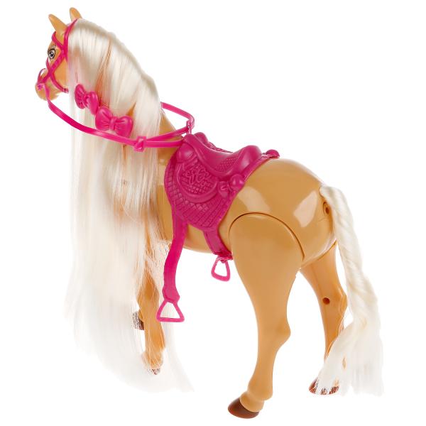 Фото 1361089-S-HU Аксессуары для кукол 29см, лошадь, ходит, качает головой, озвуч, акс,кор София и Алекс