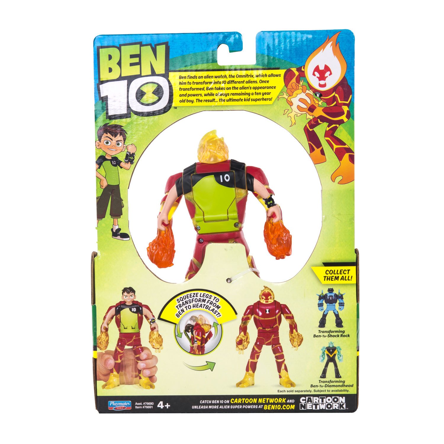 Купить Ben 10 76691 Фигурка-трансформер Бен-Человек-огонь 12,5см - цена от  1 499 ₽ в Симферополе