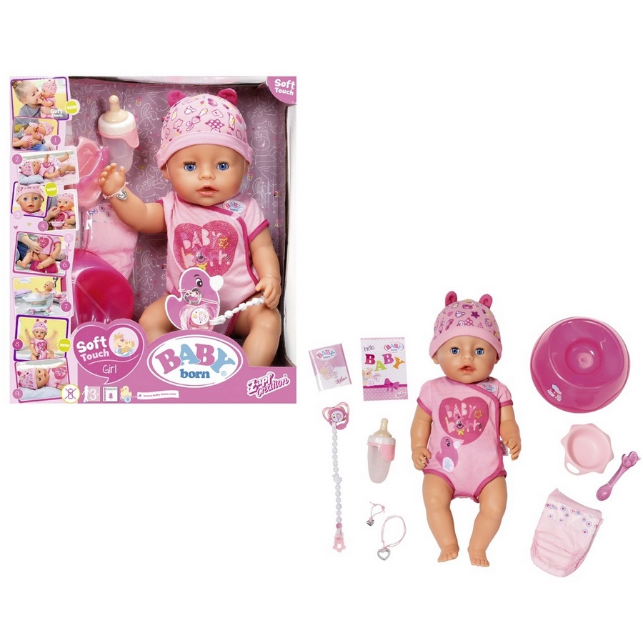 Купить 825-938 Игрушка BABY born Кукла Интерактивная, 43 см, кор. Куклы и  пупсы брендовые - цена от 5 265 ₽ в Симферополе