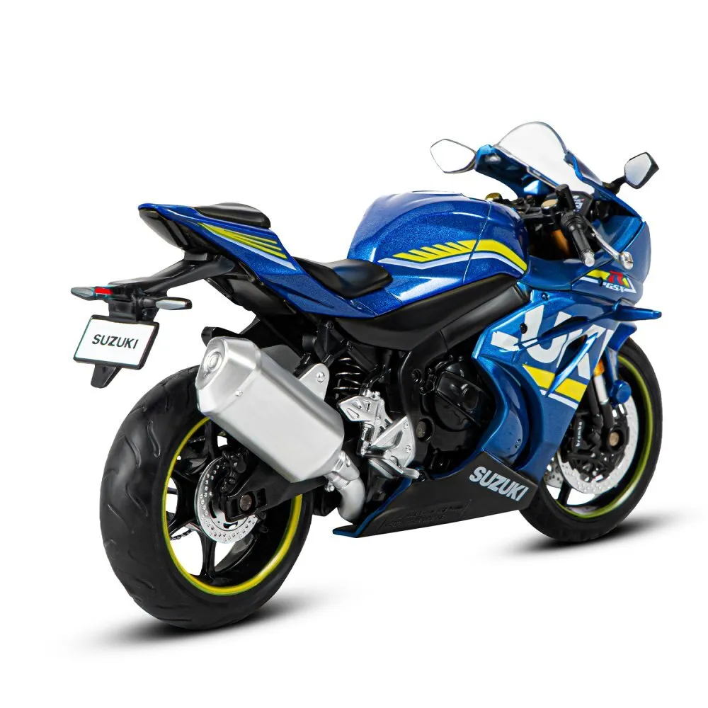 Купить 1251501JB Мотоцикл металл. 1:12 SUZUKI GSR-R1000, синий, свободный  ход колес, в/к 21,5*13,0*9,6 см Т - цены в Керчи