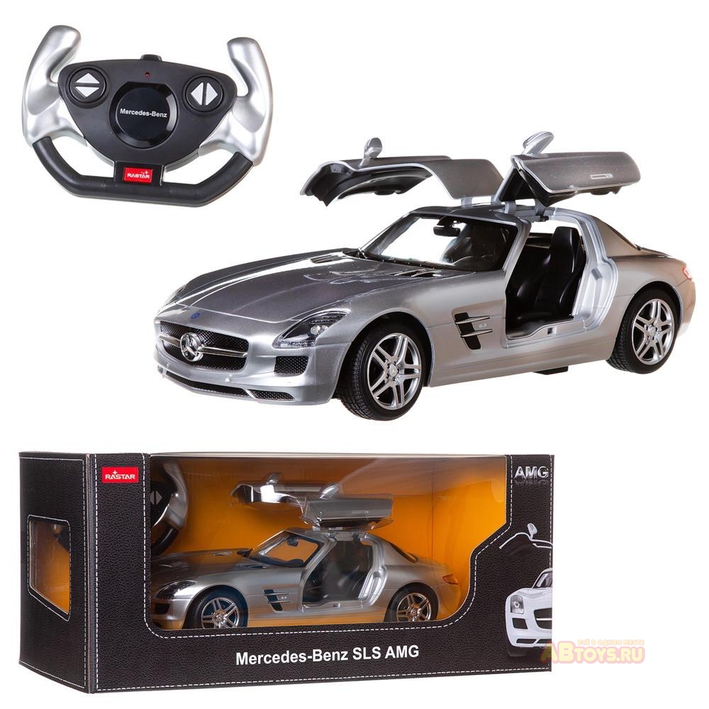 Купить 47600S Машина р/у 1:14 Mercedes-Benz SLS AMG, цвет серебряный 40MHZ  Радиоуправляемые игрушки - цена от 2 720 ₽ в Симферополе