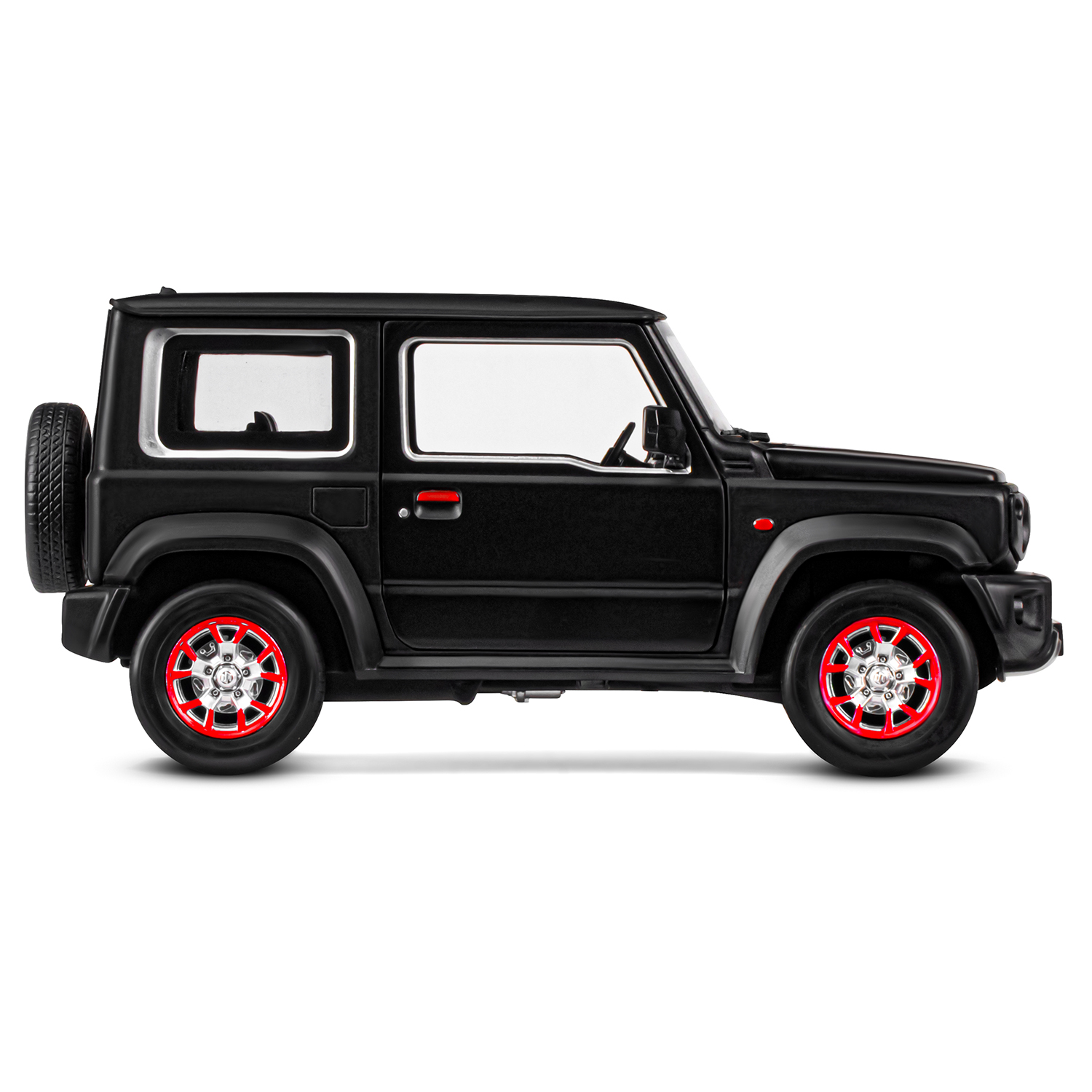 Купить 1251509JB Машинка металлическая, 1:18, Suzuki Jimny, черный,  открываются двери, капот и багаж ТМ 