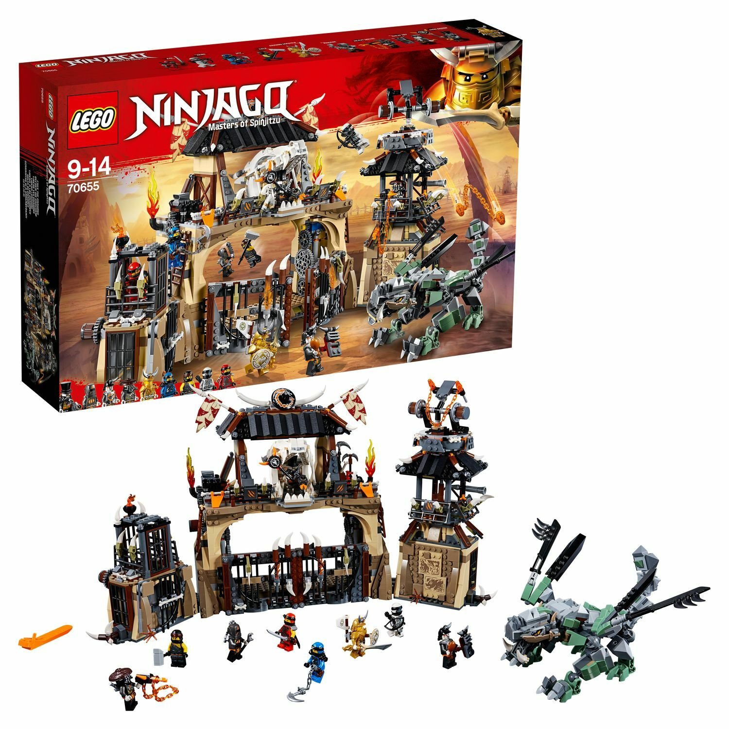 Купить Lego 70655 К-р Ninjago Пещера драконов - цена от 8 684 ₽ в  Симферополе