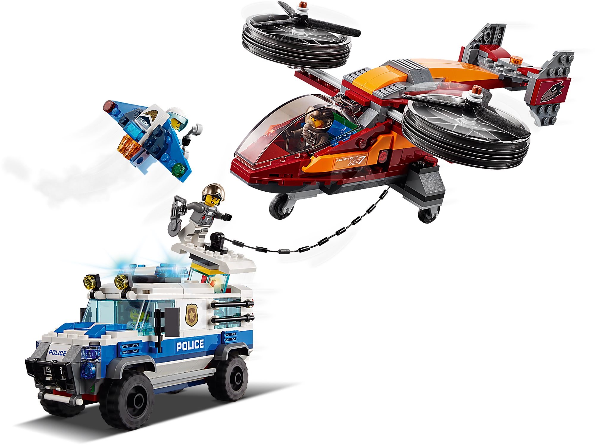 Купить 60209 Констр-р LEGO City Police Воздушная полиция: кража бриллиантов  - цена от 3 360 ₽ в Симферополе