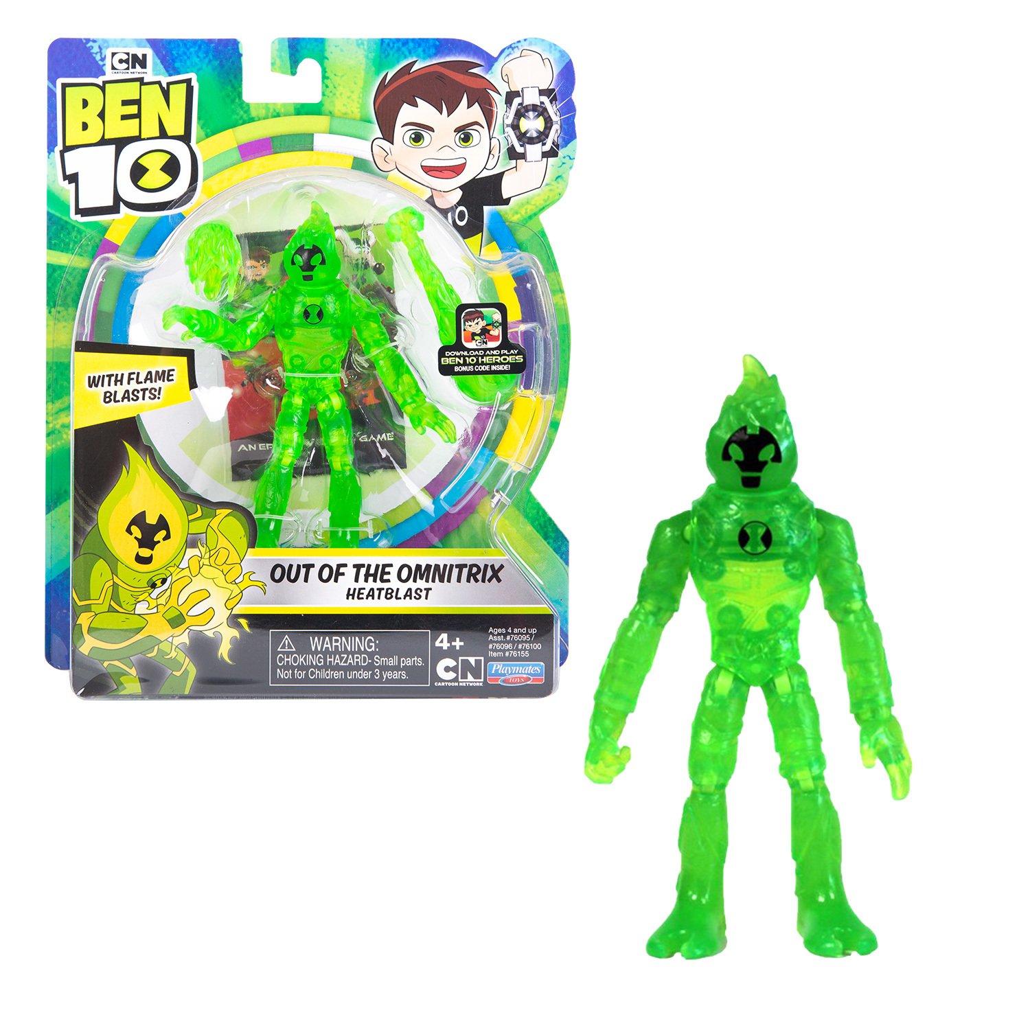 Купить Ben 10 76155 Фигурка Человек-огонь из Омнитрикса 12,5см - цена от  994 ₽ в Саки