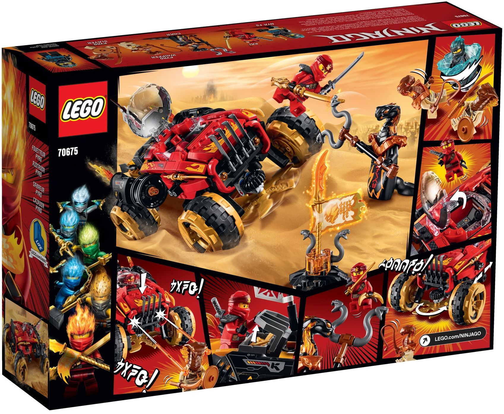 Купить Lego 70675 Игрушка Ниндзяго Внедорожник Катана 4x4 - цена от 3 153 ₽  в Симферополе