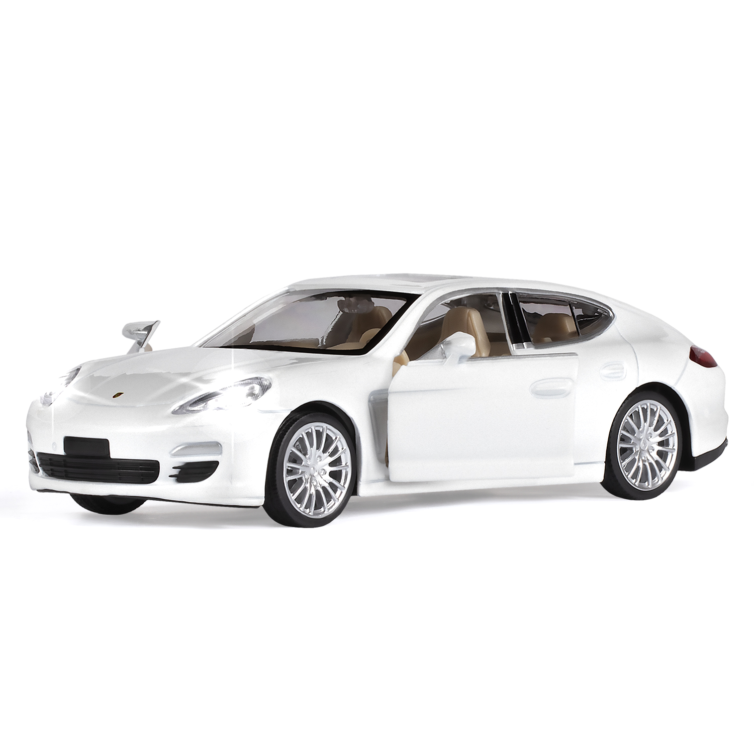 Купить 1251137JB Машинка металл. 1:32 Porsche Panamera S,белый, инерция,  свет, звук, откр. двери, в/к 17,5 - цены в Симферополе