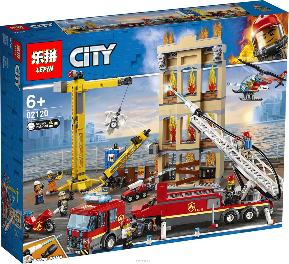 Lego 60216 Игрушка Город Пожарные: Центральная пожарная станция