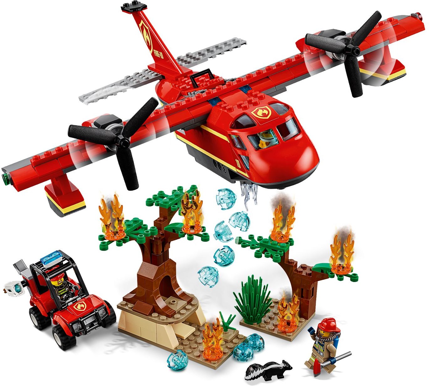 Купить 60217 Констр-р LEGO City Fire Пожарный самолёт - цена от 2 810 ₽ в  Алуште