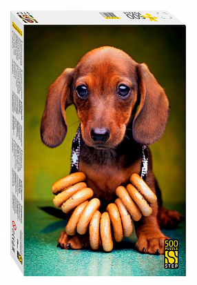 Фото товара 91073 Пазл 500 Щенок таксы 91073 Степ