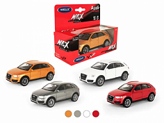 43666W Машинка WELLY 1:38 Audi Q3, пруж. мех., цв. в асс.
