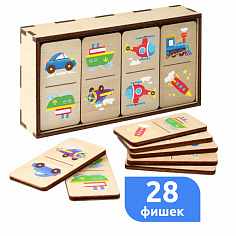 17153 Настольная игра Домино транспорт, арт.17153
