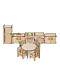 миниатюра М-003 Сборная игрушка-мебель "Кухня". Габариты для примера: высота холодильника 10см, длина 4см