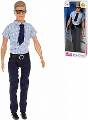 8336b Кукла DEFA KEVIN в голуб.сорочке