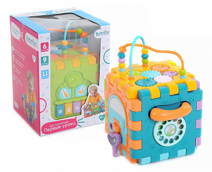 IT104347 Куб логический "Elefantino" на бат. 9 функций: пианино с несколькими режимами игры, шестере фото