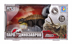 Т21015 1TOY RoboLife Игрушка Робо-Анкилозавр на бат. (2*ААА, не входят в компл) с пультом ДУ (3*ААА,