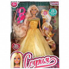 66501-21-S-BB Кукла 29 см София с 15 наклейками для волос в кор КАРАПУЗ