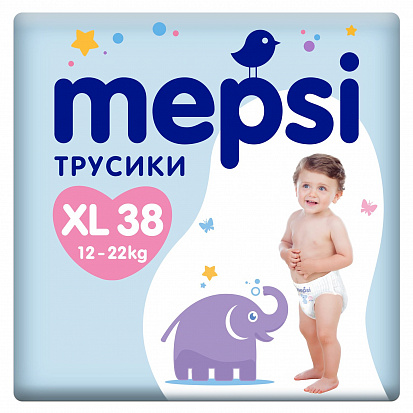 Фото товара Трусики Mepsi XL 12-22 38 шт