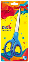 Ножницы детские deVENTE "COSMO", 170мм, двухцветные прорезиненные кольца с лепестками (8010314)