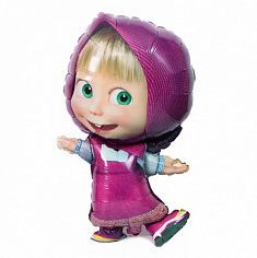 Шарик фольгированный с гелием Фигура Маша 42"/107см