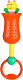 миниатюра 939668 Погремушка-подвеска "Радужный цветочек"
