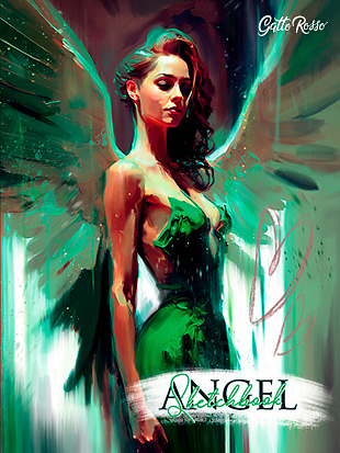 Фото Gatto Rosso. Angel Sketchbook. Angel in Green