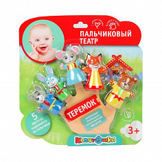 LX-PT-ST03-NW Игрушка для ванны пальчиковый театр сказка "теремок" на блист. КАПИТОШКА