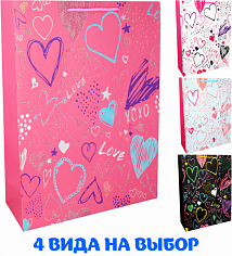 141V-925 Пакет 26х32х12см Сердце Love 141V-925