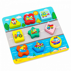 СОР13 Сортер Транспорт, 9 деталей, 210*210*20 мм