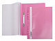 Папка-скоросшиватель А4 ХАТБЕР, розовая140/180 мкм, пластиковая, с перфорацией (AS4_00212) (040024) фото