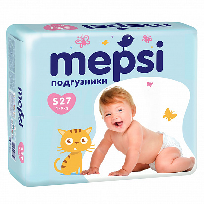 Фото товара Подгузник детский Mepsi S 4-9 27 шт