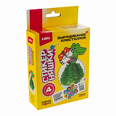 LORI Кфо-005 Выращивание кристаллов Стикерняшки "Длинные спагетти", зелёный кристалл