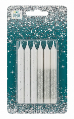 Свеча для торта 12 шт 8 см ОМ20010-95/7