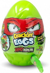SK017A1 Игрушка мягконабивная динозавр 22 см "Crackin'Eggs" в яйце. Серия Ниндзя