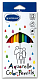 миниатюра Набор цветных карандашей ACMELIAE акварельные, 12цв + кисточка (9401-12) (1/12/144)