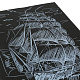 миниатюра 100SCRATCHART-SILV-SHIP Гравюра 18*24 см корабль, серебряная MultiArt