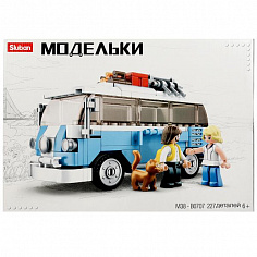 M38-B0707 Конструктор пласт. машинка с фигурками, 227дет. в русс. кор.