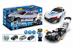 660-A206 машина металл. стройка набор в машине со светом и музыкой