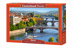 Пазлы B-53087 Мосты Праги, 500 деталей Castor Land